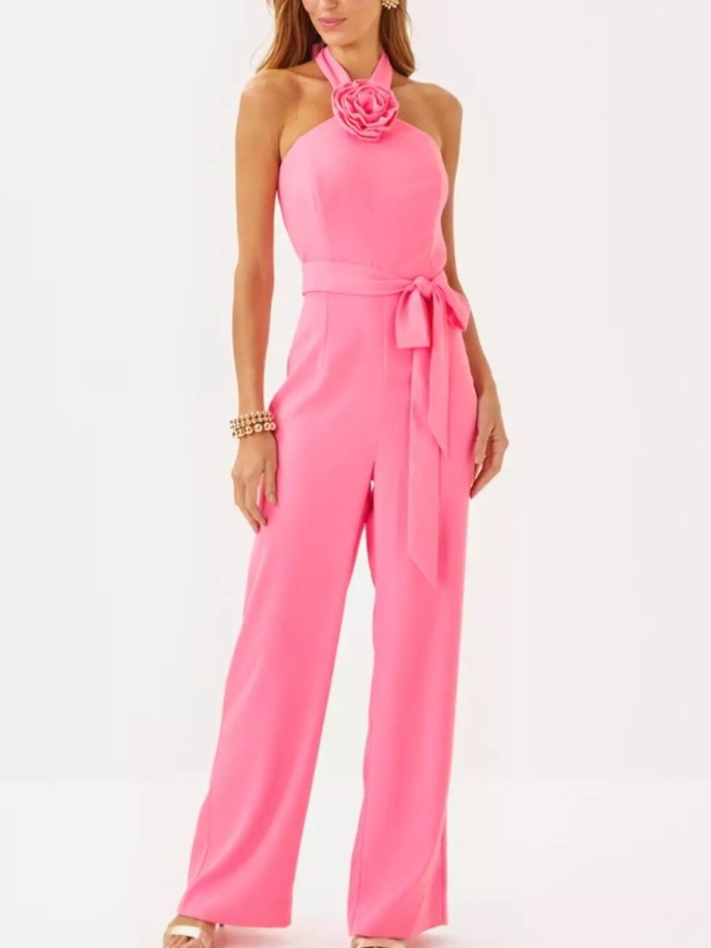 NWT Lilly Pulitzer Connie Jumpsuit Rousseau Pink Size 4